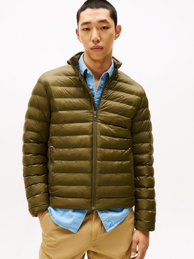 Tommy Hilfiger Gewatteerde jas PACKABLE RECYCLED JACKET Overgangsjas met logoborduursel - Foto 5