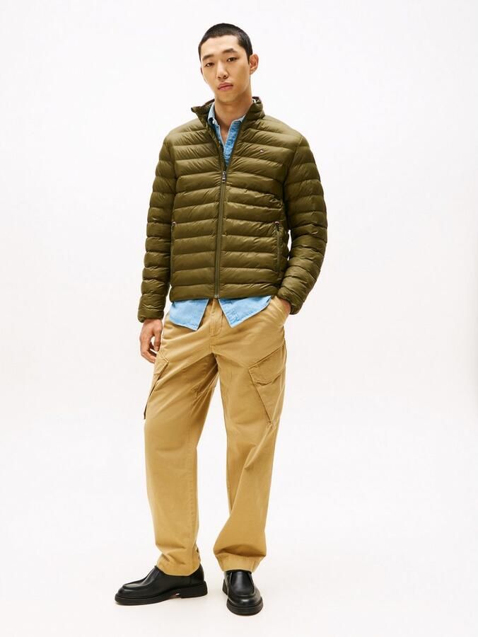 Tommy Hilfiger Gewatteerde jas PACKABLE RECYCLED JACKET Overgangsjas met logoborduursel - Foto 3