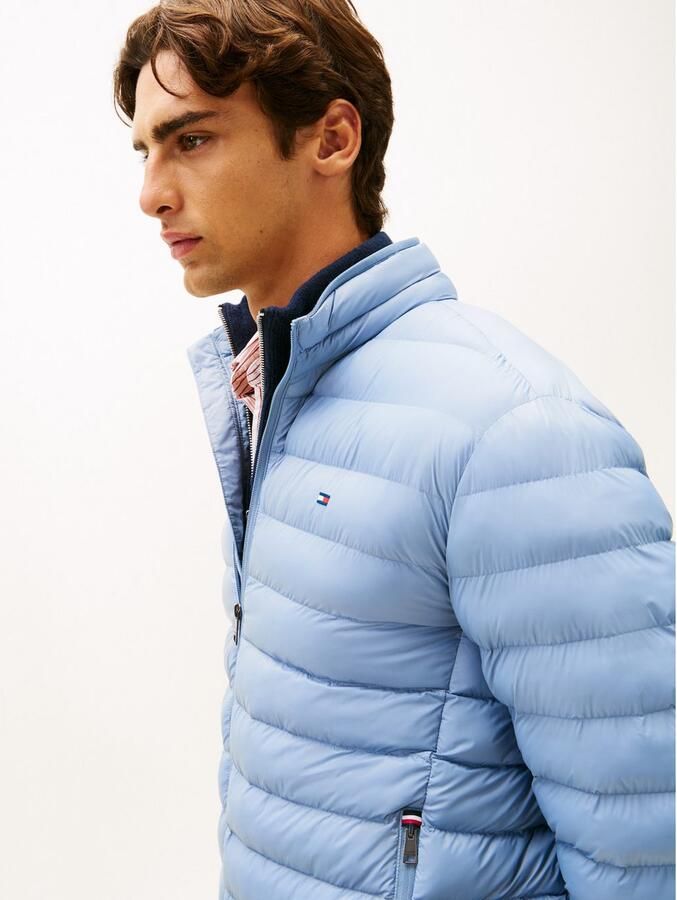 Tommy Hilfiger Gewatteerde jas PACKABLE RECYCLED JACKET Overgangsjas met logoborduursel - Foto 4