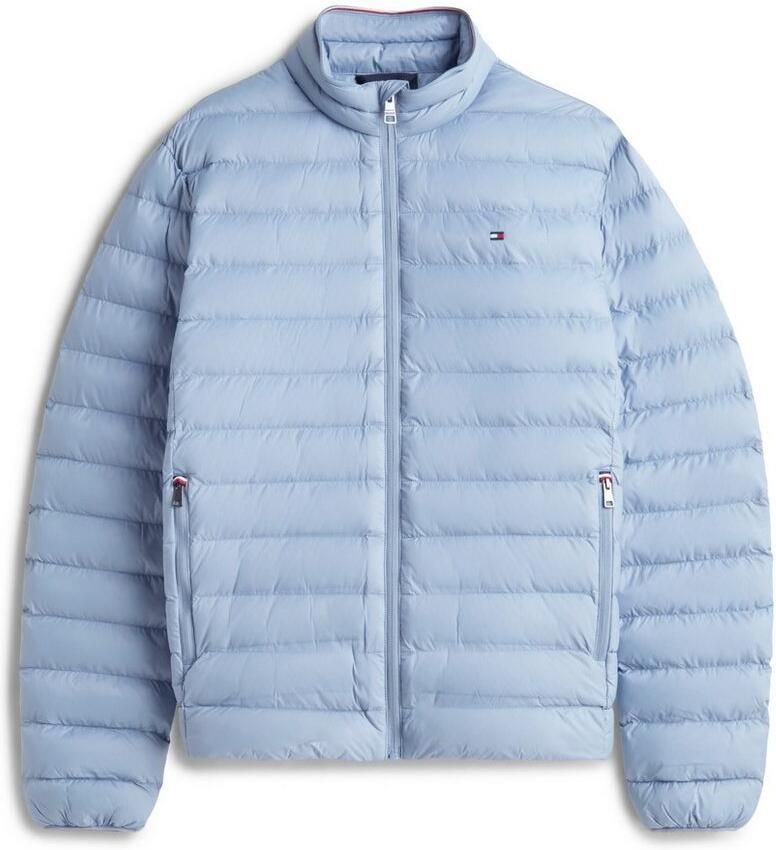 Tommy Hilfiger Gewatteerde jas PACKABLE RECYCLED JACKET Overgangsjas met logoborduursel