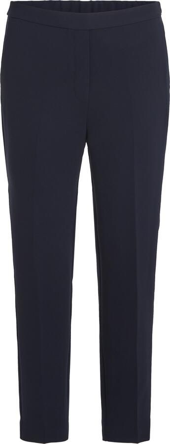 Tommy Hilfiger Geweven broek CREPE SLIM PULL ON PANT met metalen label strijkvouwen