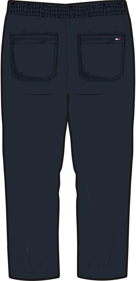 Tommy Hilfiger Geweven broek LINEN VISCOSE PANT met koord logo borduursel - Foto 6