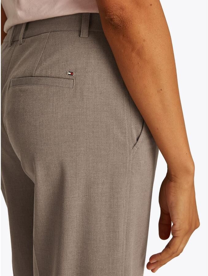 Tommy Hilfiger Geweven broek Low Normal Waist Bi-Stretch Riemlus elastisch onderhoudsvriendelijk kreukvrij business casual