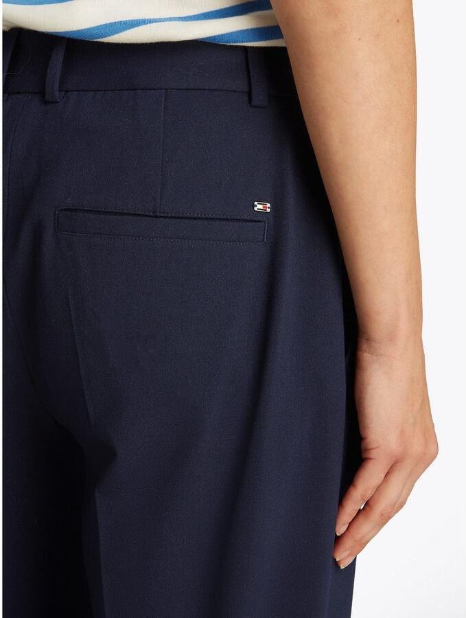 Tommy Hilfiger Geweven broek Low Normal Waist Bi-Stretch Riemlus elastisch onderhoudsvriendelijk kreukvrij business casual