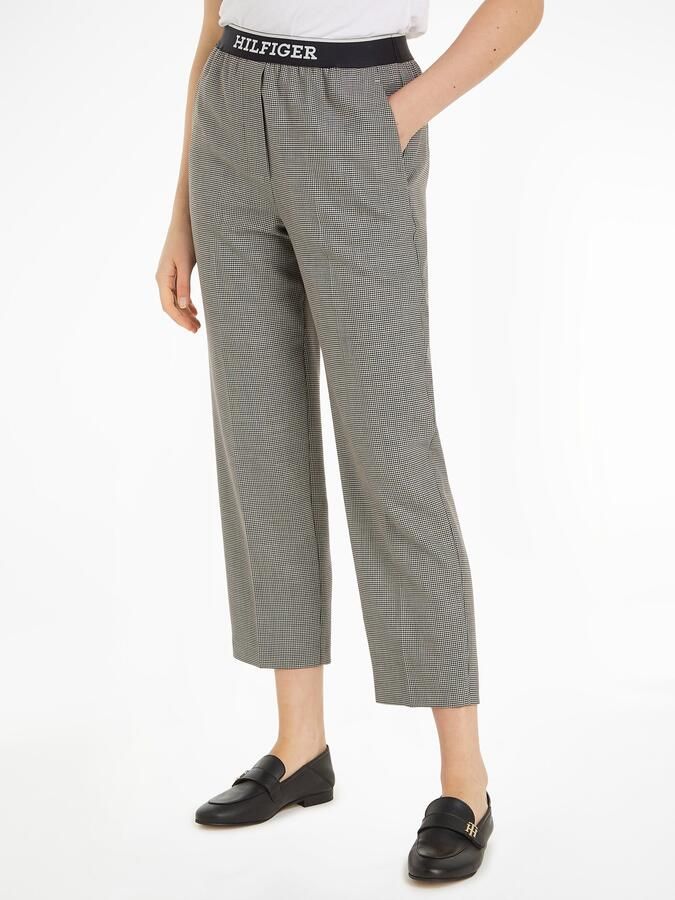 Tommy Hilfiger Stoffen broek met elastische band met label - Foto 5