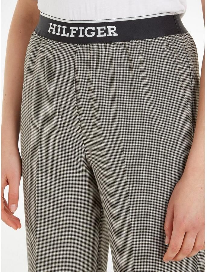 Tommy Hilfiger Stoffen broek met elastische band met label