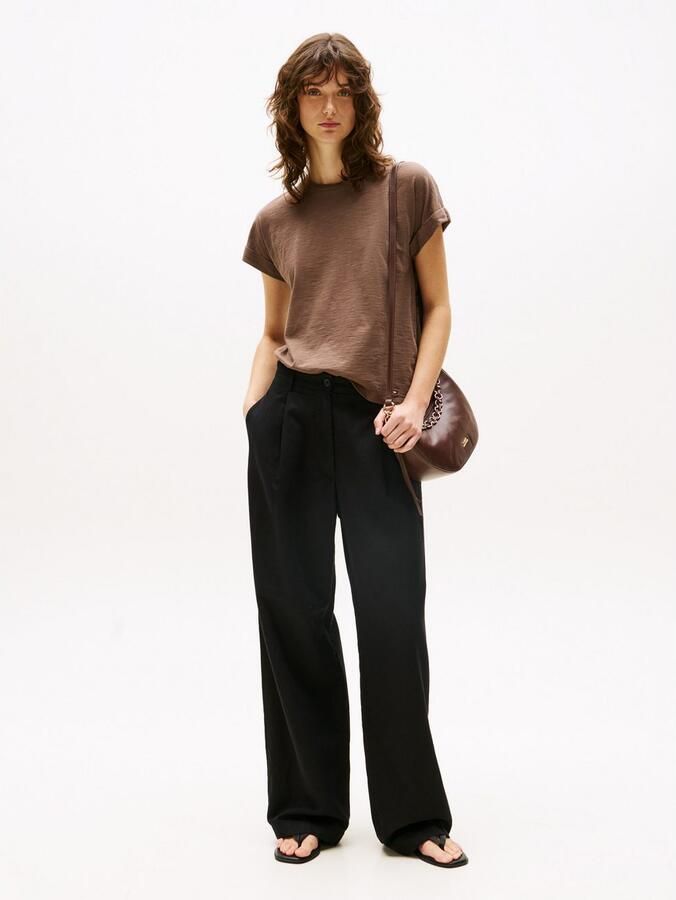 Tommy Hilfiger Geweven broek TENCEL LINEN WIDE LEG PANT - Foto 2