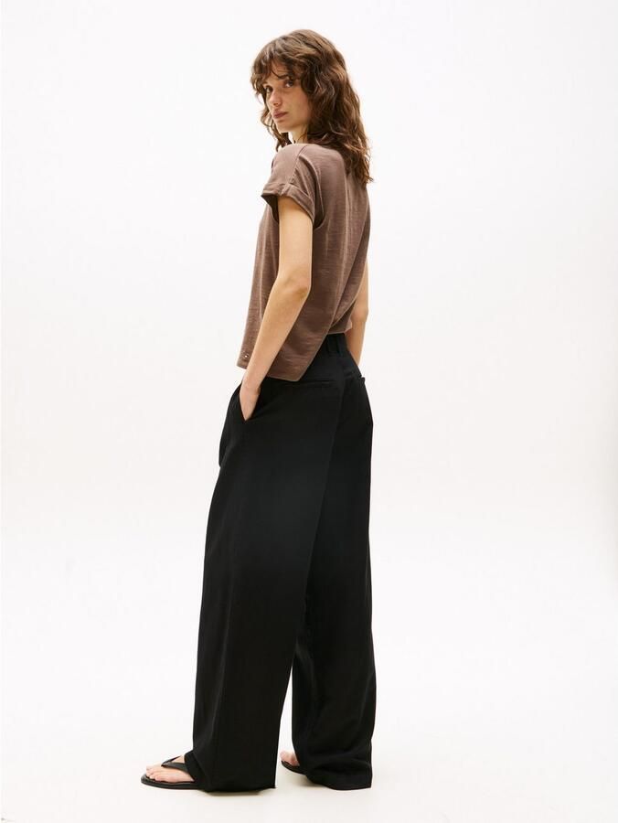 Tommy Hilfiger Geweven broek TENCEL LINEN WIDE LEG PANT - Foto 3