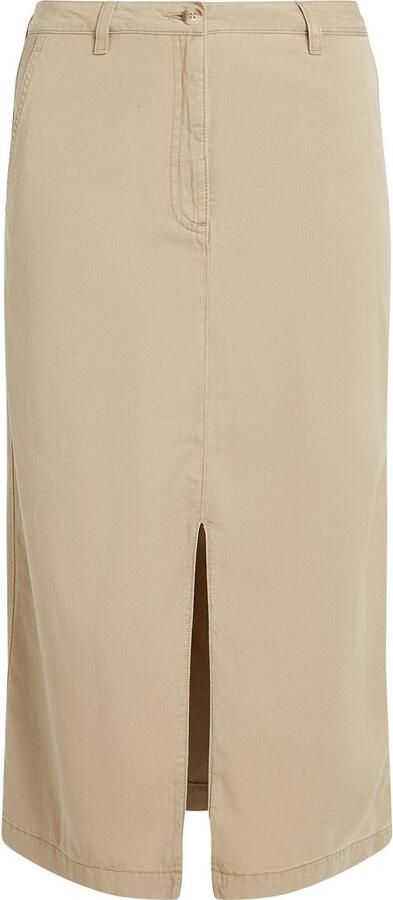 Tommy Hilfiger Chinorok in midilengte van een mix van lyocell en katoen - Foto 4