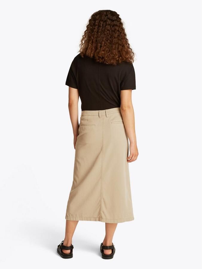 Tommy Hilfiger Chinorok in midilengte van een mix van lyocell en katoen - Foto 2