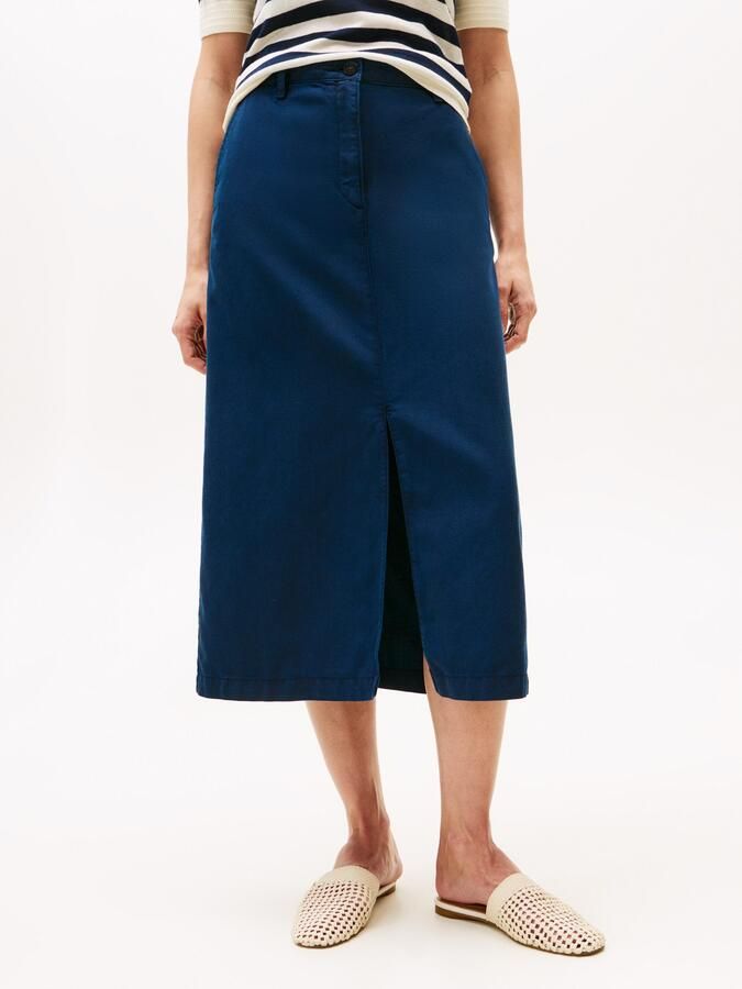 Tommy Hilfiger Geweven rok CO TENCEL MIDI SKIRT - Foto 6