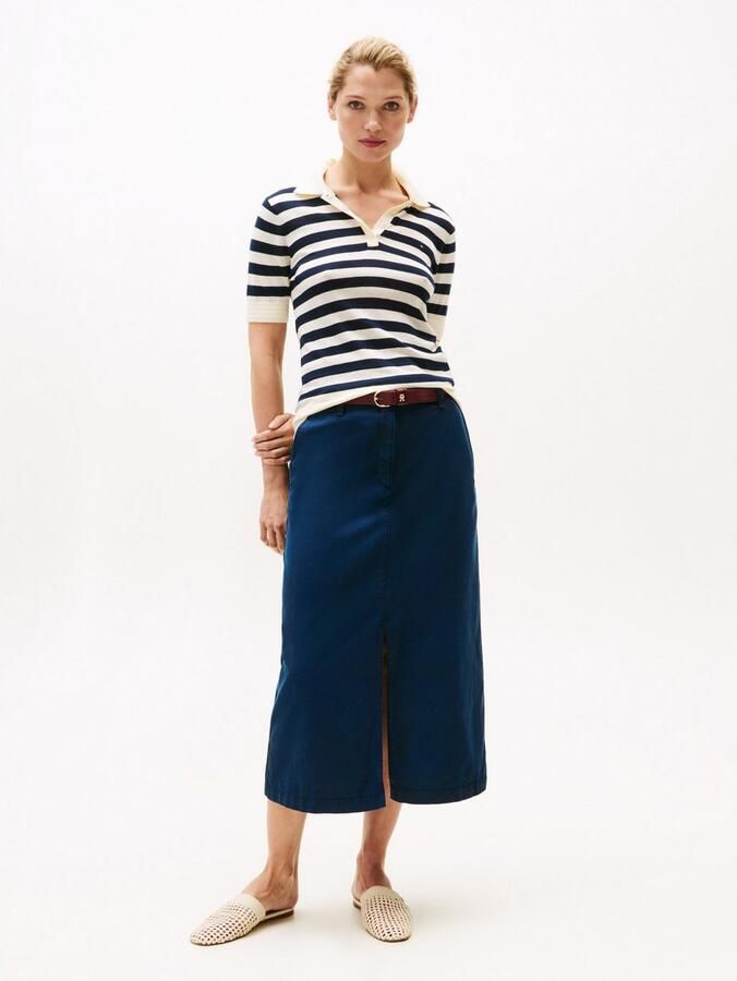Tommy Hilfiger Geweven rok CO TENCEL MIDI SKIRT - Foto 2
