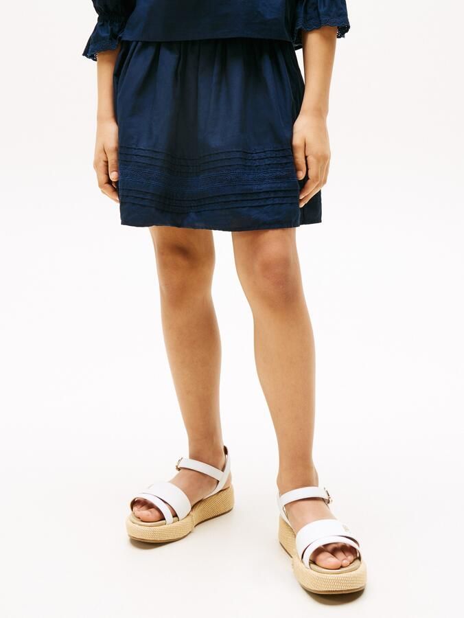 Tommy Hilfiger Geweven rok EMBROIDERED TAPE SKIRT voor kinderen tot 16 jaar met borduursel - Foto 6
