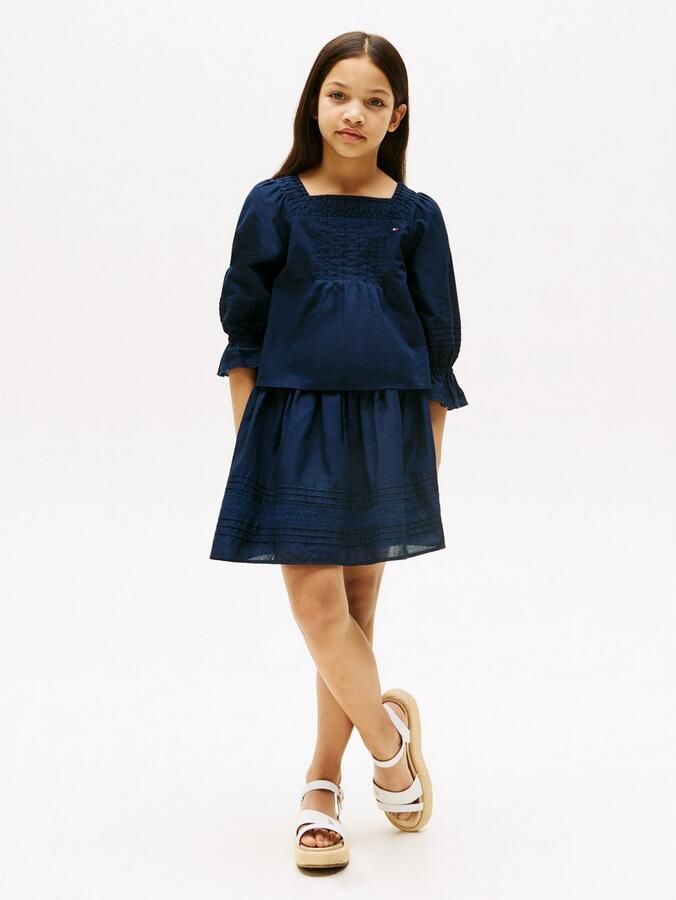 Tommy Hilfiger Geweven rok EMBROIDERED TAPE SKIRT voor kinderen tot 16 jaar met borduursel - Foto 4