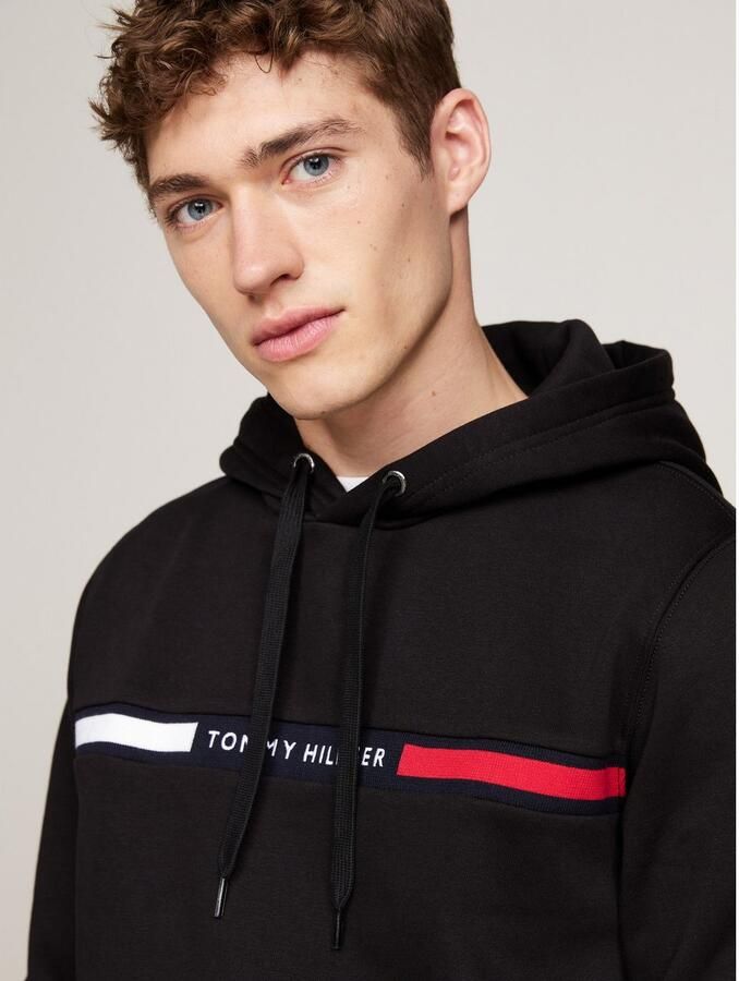 Tommy Hilfiger Hoodie HILFIGER CHEST INSERT HOODY met capuchon en logo - Foto 3