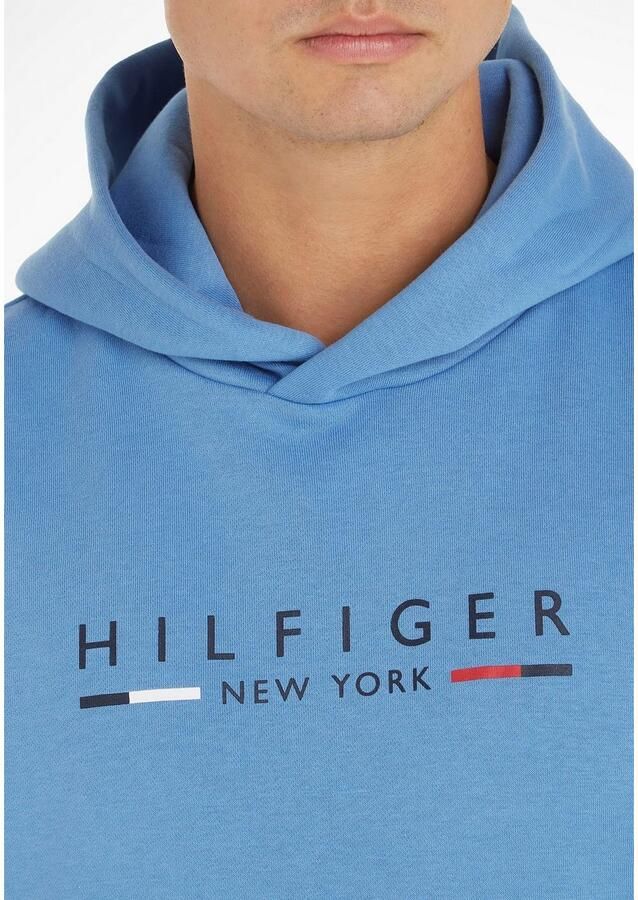 Tommy Hilfiger NY Hoodie met capuchon en zakken Blue Heren