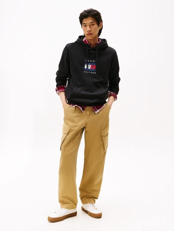 Tommy Hilfiger Hoodie LINEAR FLAG GRAPHIC Regular Fit hoodie capuchon met tunnelkoord - Foto 2