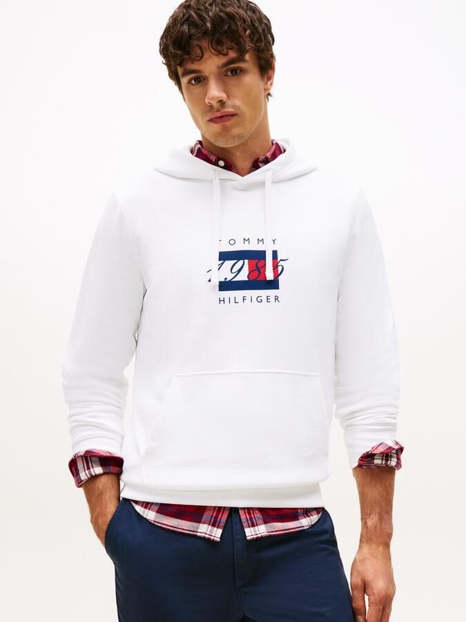 Tommy Hilfiger Hoodie LINEAR FLAG GRAPHIC Regular Fit hoodie capuchon met tunnelkoord - Foto 5