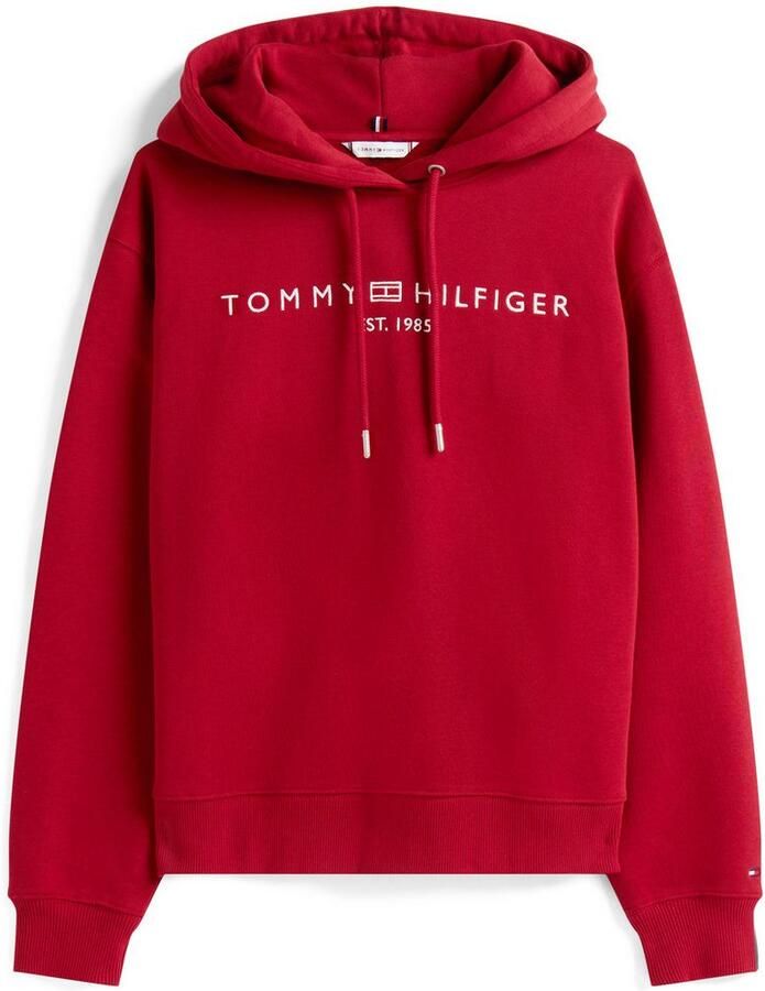 Tommy Hilfiger Hoodie MDRN REG CORP LOGO HOODIE met geborduurd logo-opschrift