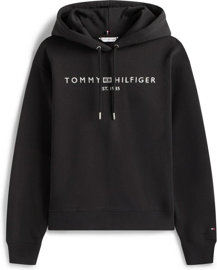 Tommy Hilfiger Hoodie MDRN REG CORP LOGO HOODIE met geborduurd logo-opschrift