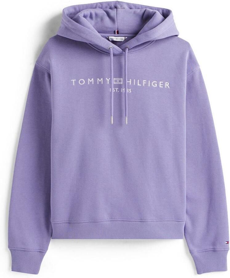 Tommy Hilfiger Hoodie MDRN REG CORP LOGO HOODIE met geborduurd logo-opschrift
