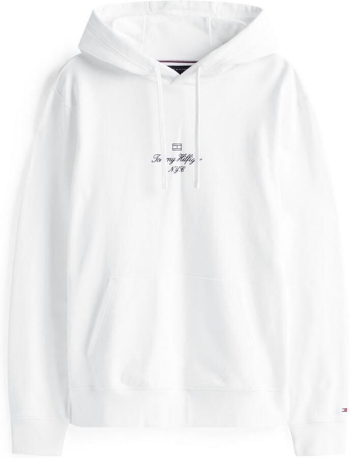 Tommy Hilfiger Hoodie OUTLINE FLAG SCRIPT HOODIE met contrastkleurig borduursel - Foto 3