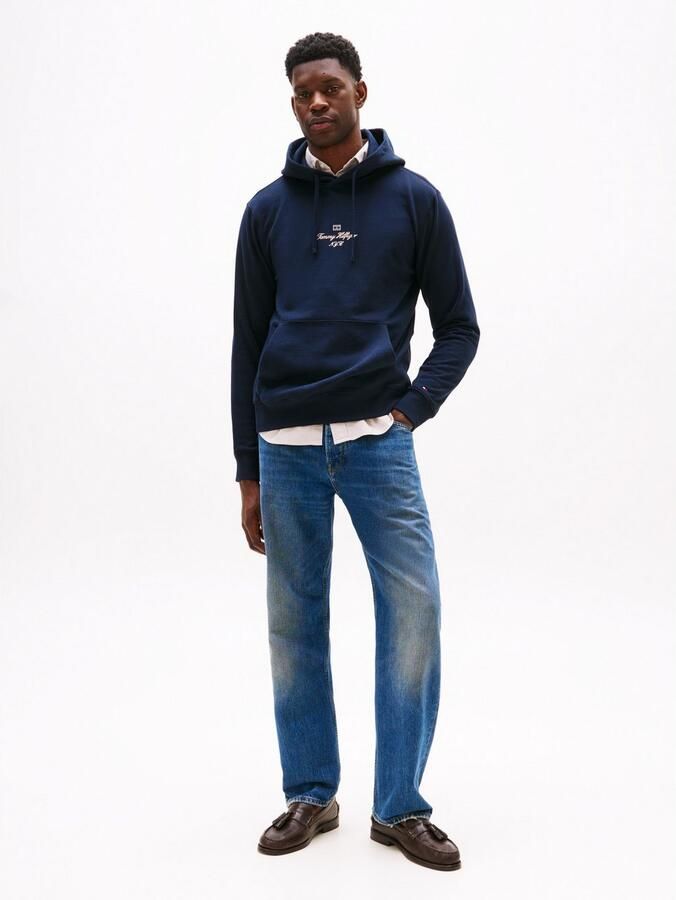 Tommy Hilfiger Hoodie OUTLINE FLAG SCRIPT HOODIE met contrastkleurig borduursel - Foto 2