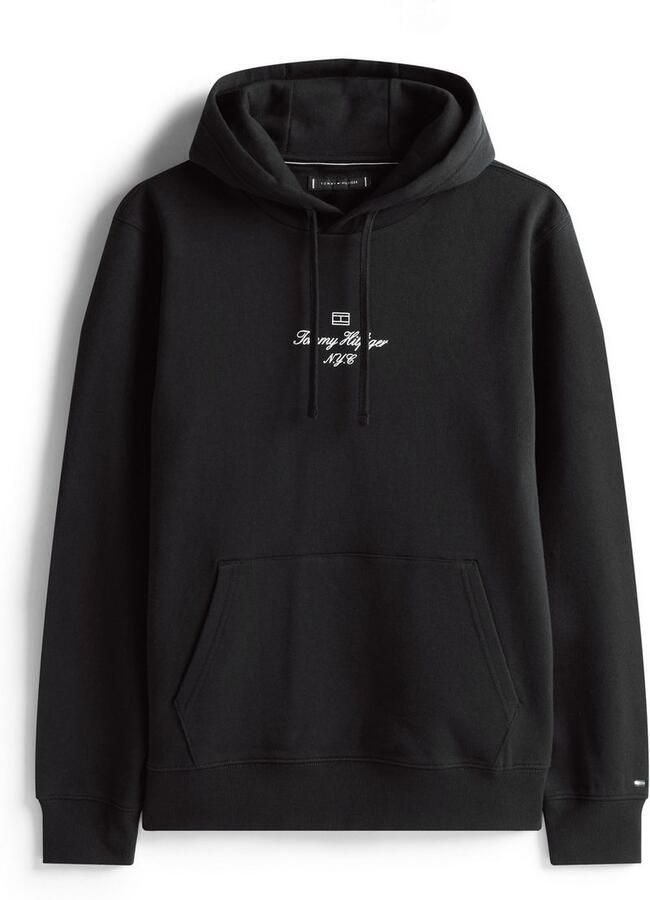 Tommy Hilfiger Hoodie OUTLINE FLAG SCRIPT HOODIE met contrastkleurig borduursel - Foto 3