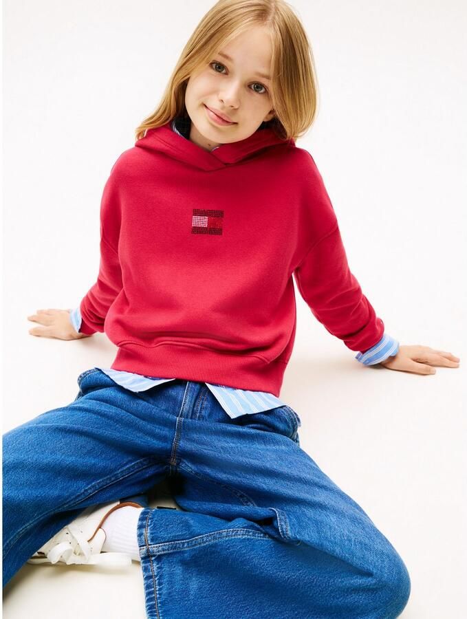Tommy Hilfiger Teens Regular fit hoodie van katoenmix - Foto 2