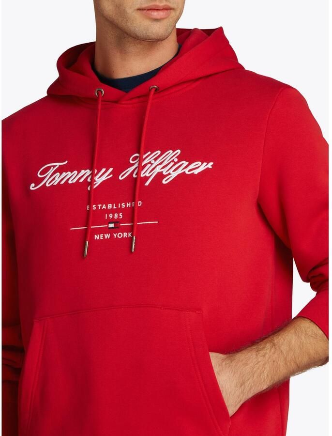 Tommy Hilfiger Hoodie SCRIPT LOGO HOODY met opgestikt logo