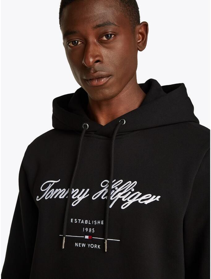 Tommy Hilfiger Hoodie SCRIPT LOGO HOODY met opgestikt logo
