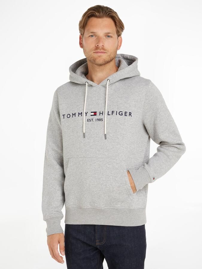 Tommy Hilfiger Grijze Trui Effen Katoenmix NorHeren Pasvorm Gray Heren - Foto 14