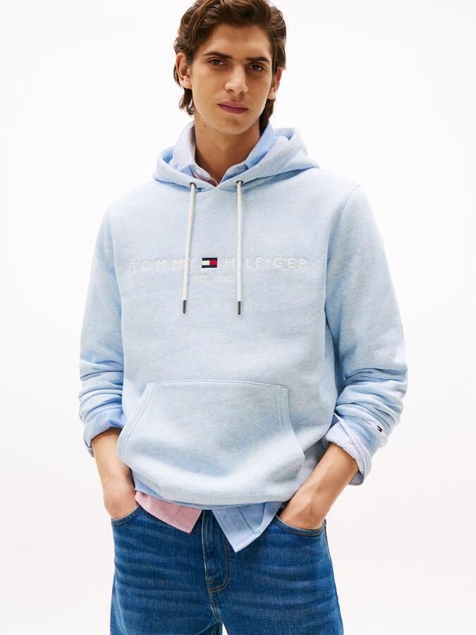 Tommy Hilfiger Hoodie TOMMY LOGO HOODY met capuchon en kangoeroezak effen casual regular fit katoenmix capuchon - Foto 4