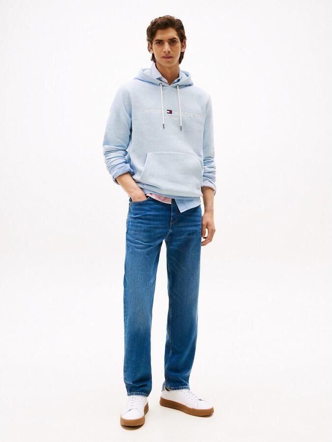 Tommy Hilfiger Hoodie TOMMY LOGO HOODY met capuchon en kangoeroezak effen casual regular fit katoenmix capuchon