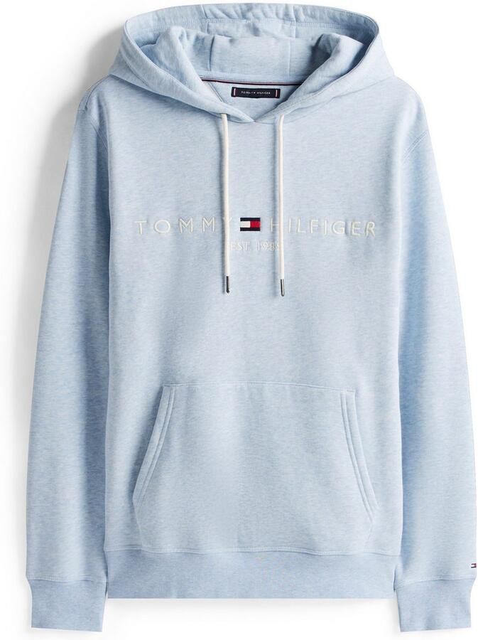 Tommy Hilfiger Hoodie TOMMY LOGO HOODY met capuchon en kangoeroezak effen casual regular fit katoenmix capuchon - Foto 3
