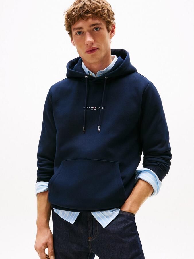 Tommy Hilfiger Hoodie TOMMY LOGO TIPPED HOODY Tommy-Tape binnen aan de halsopening Vlag-Stiksel op de Mouw - Foto 10