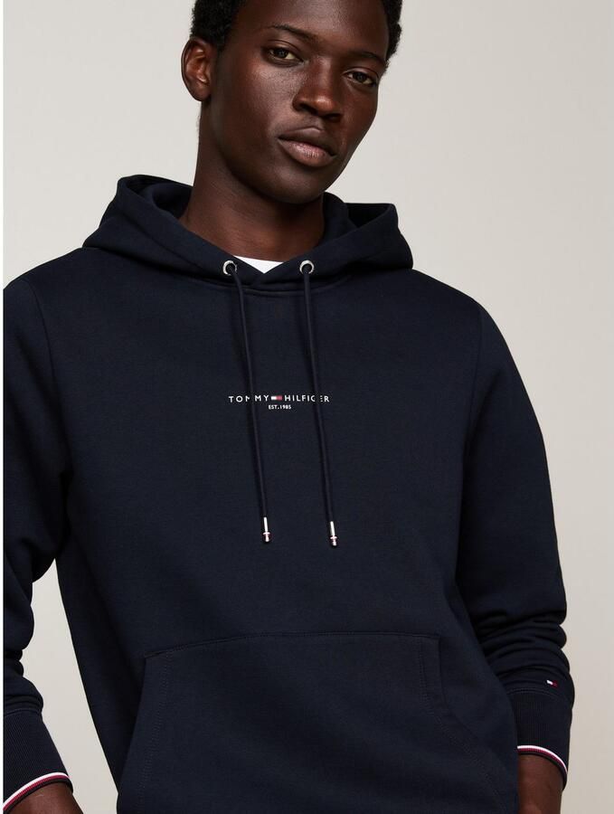Tommy Hilfiger Hoodie TOMMY LOGO TIPPED HOODY Tommy-Tape binnen aan de halsopening Vlag-Stiksel op de Mouw - Foto 6