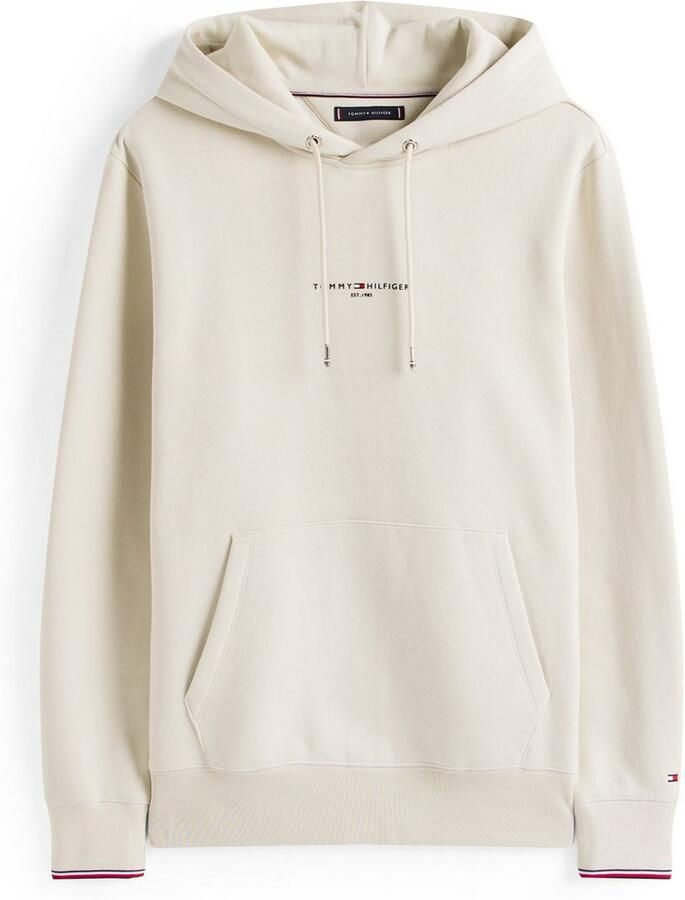 Tommy Hilfiger Hoodie TOMMY LOGO TIPPED HOODY Tommy-Tape binnen aan de halsopening Vlag-Stiksel op de Mouw