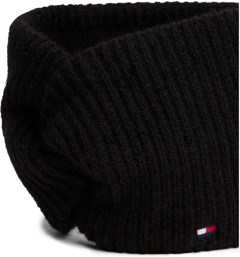 Tommy Hilfiger Hoofdband TH FLAG FLUFFY pluizig met wol ca. 20x11 cm ribbreisel
