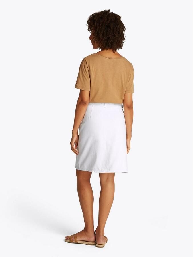 Tommy Hilfiger Jeans rok DNM KNEE STRAIGHT SKIRT RW WHITE - Foto 3