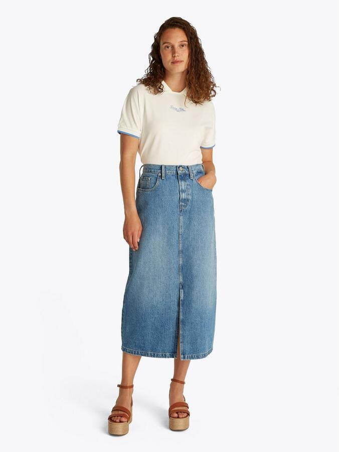 Tommy Hilfiger Jeans rok DNM MIDI STRAIGHT SKIRT HW UMA - Foto 2
