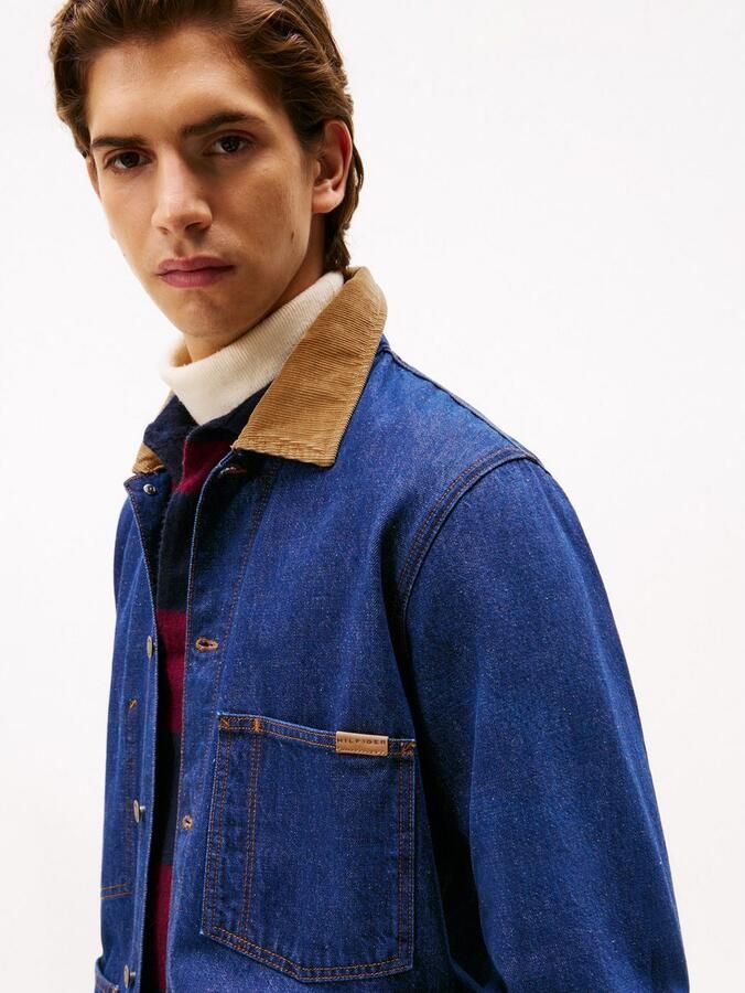 Tommy Hilfiger Jeansjack CHORE JACKET Vrijetijdsjas overgangsjas met corduroy kraag regular fit - Foto 2