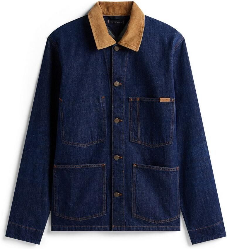 Tommy Hilfiger Jeansjack CHORE JACKET Vrijetijdsjas overgangsjas met corduroy kraag regular fit