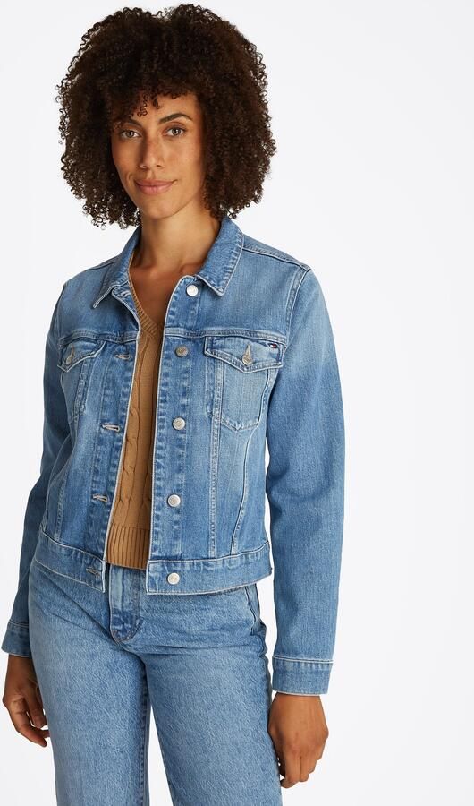 Tommy Hilfiger Slim fit jeansjack van katoenmix - Foto 7