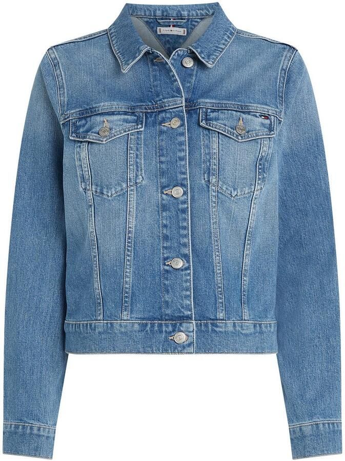 Tommy Hilfiger Slim fit jeansjack van katoenmix - Foto 6