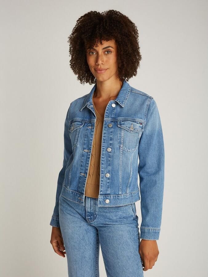 Tommy Hilfiger Slim fit jeansjack van katoenmix - Foto 5