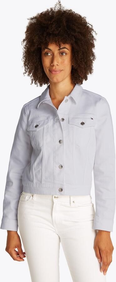 Tommy Hilfiger Jeansjack DNM SLIM JACKET WHITE met veelzijdig ontwerp - Foto 6
