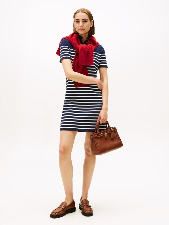 Tommy Hilfiger Jerseyjurk CO JERSEY MID GG SHIFT S S DRESS - Foto 5