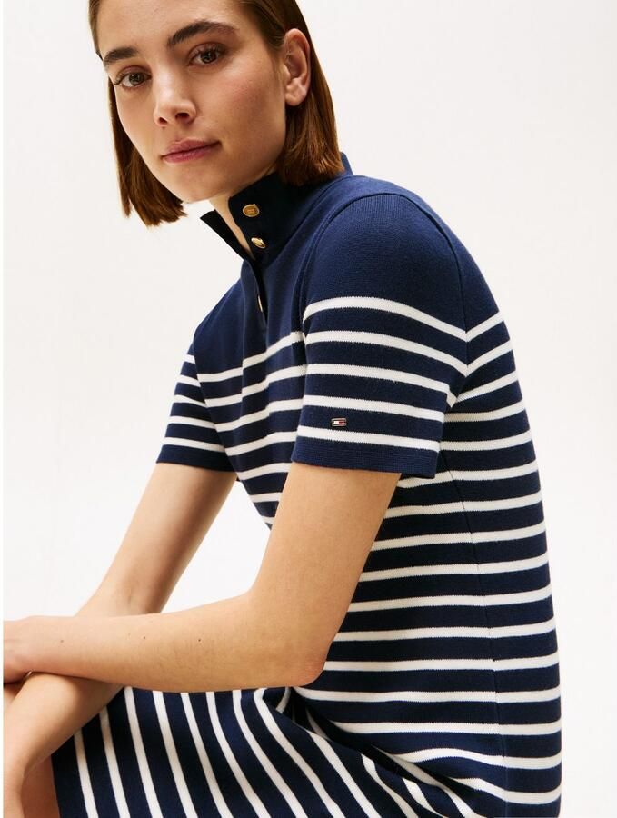 Tommy Hilfiger Jerseyjurk CO JERSEY MID GG SHIFT S S DRESS