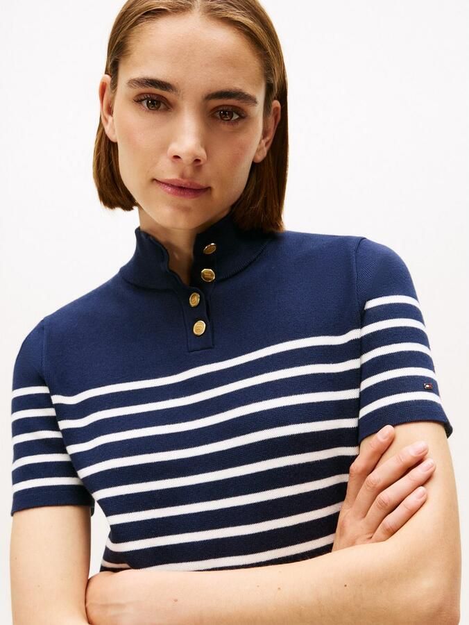 Tommy Hilfiger Jerseyjurk CO JERSEY MID GG SHIFT S S DRESS - Foto 3